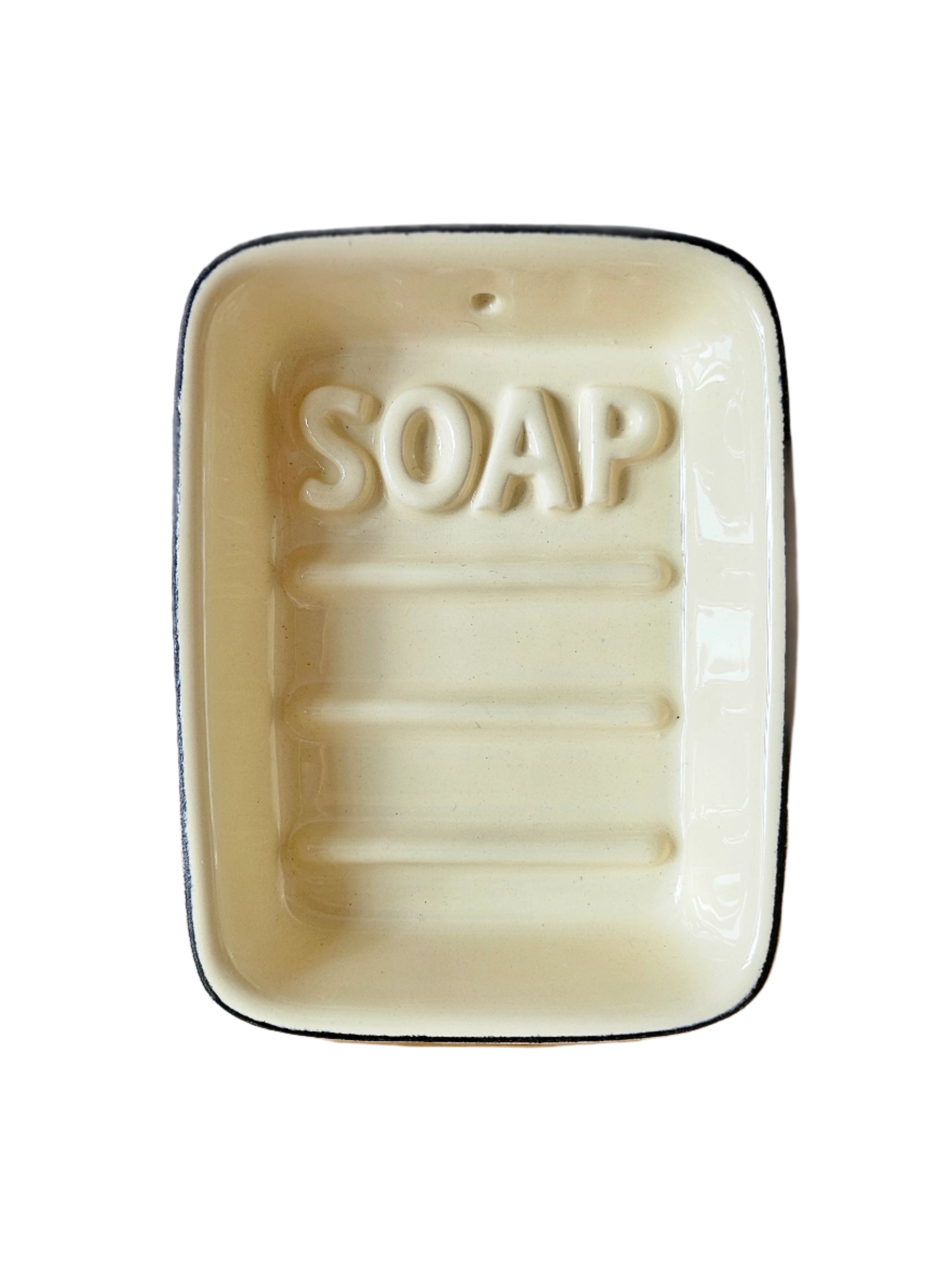 Retro Soap Dish in Cream