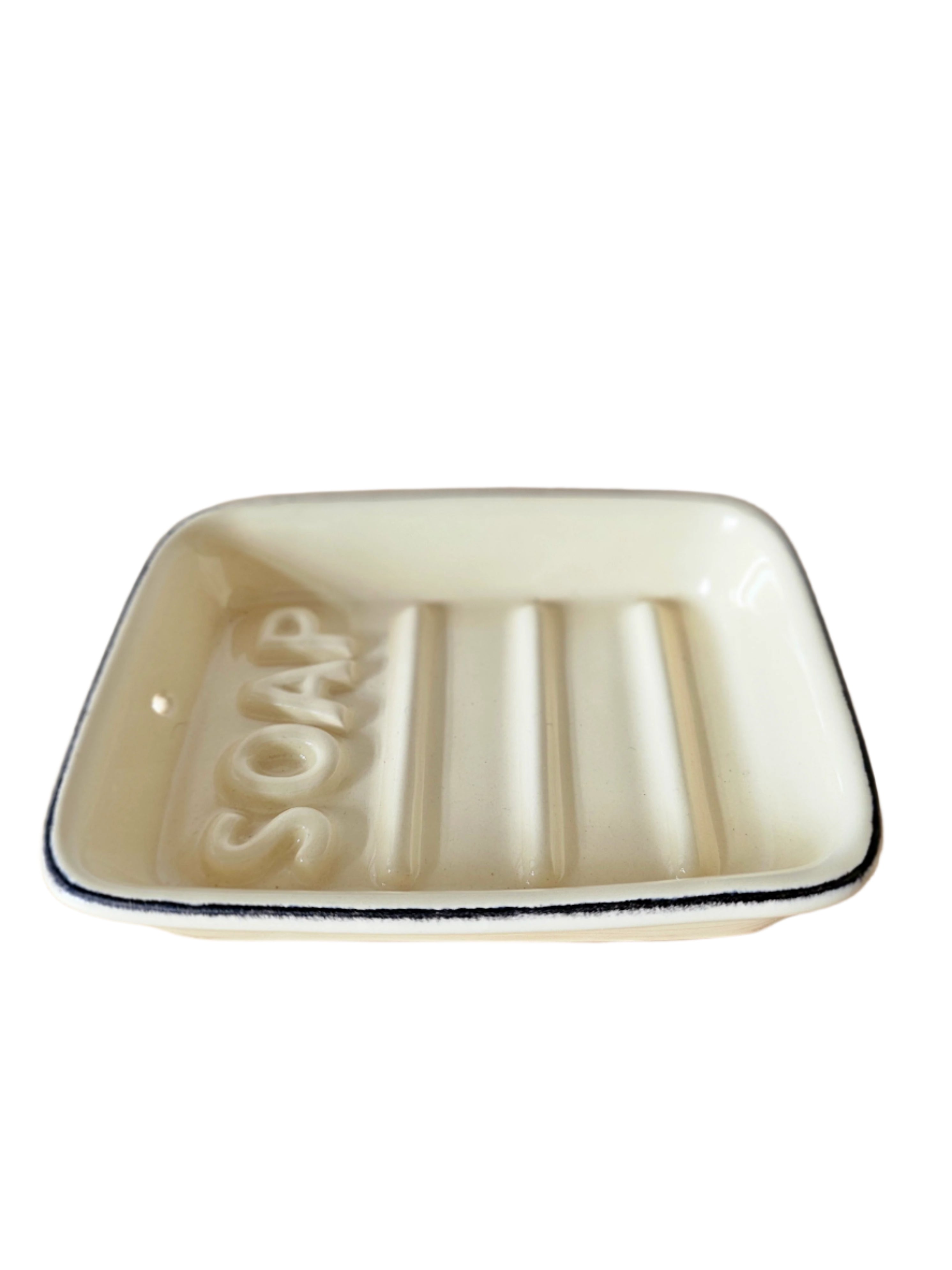 Retro Soap Dish in Cream