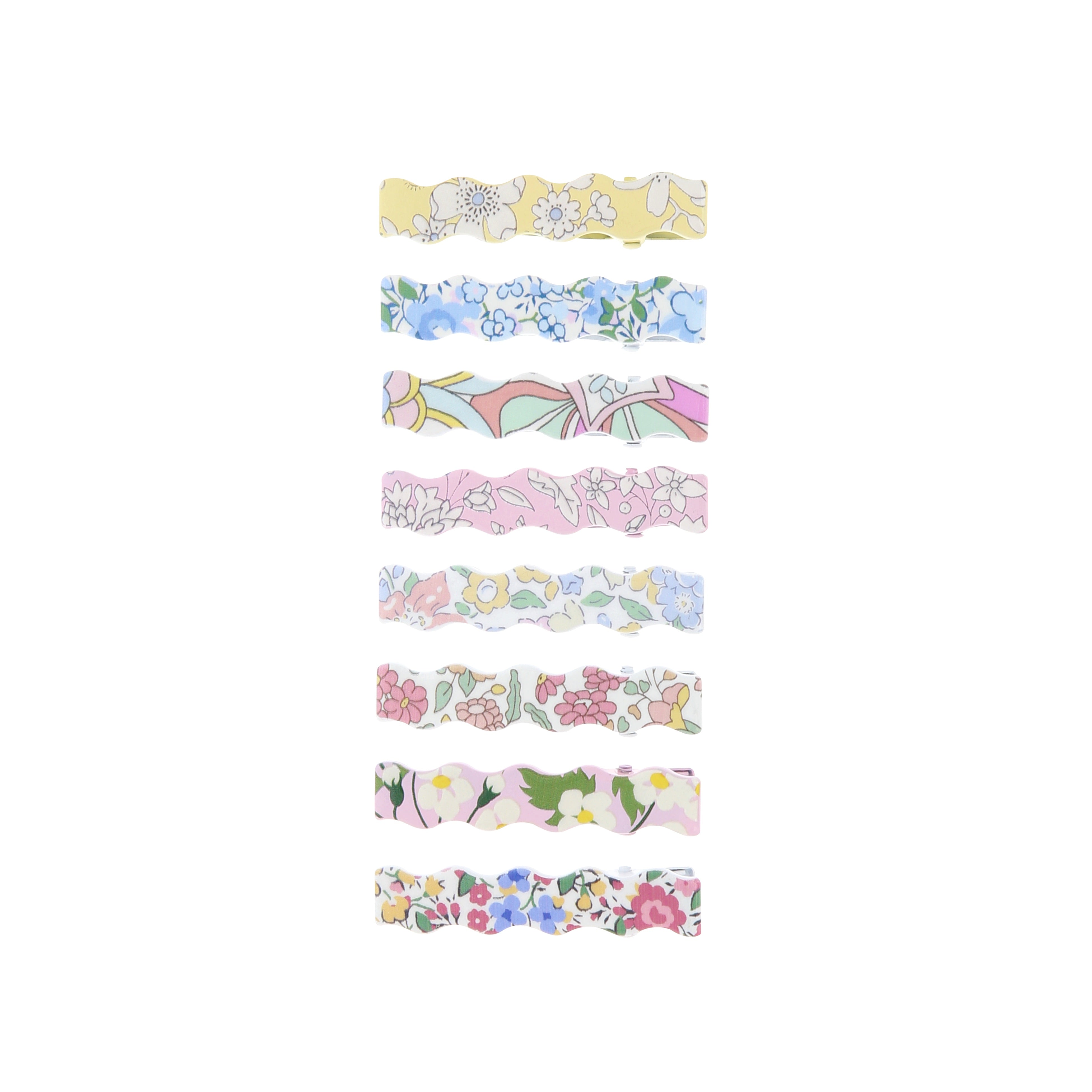 Meri Meri x Liberty Wavy Hair Clips (Box of 8)