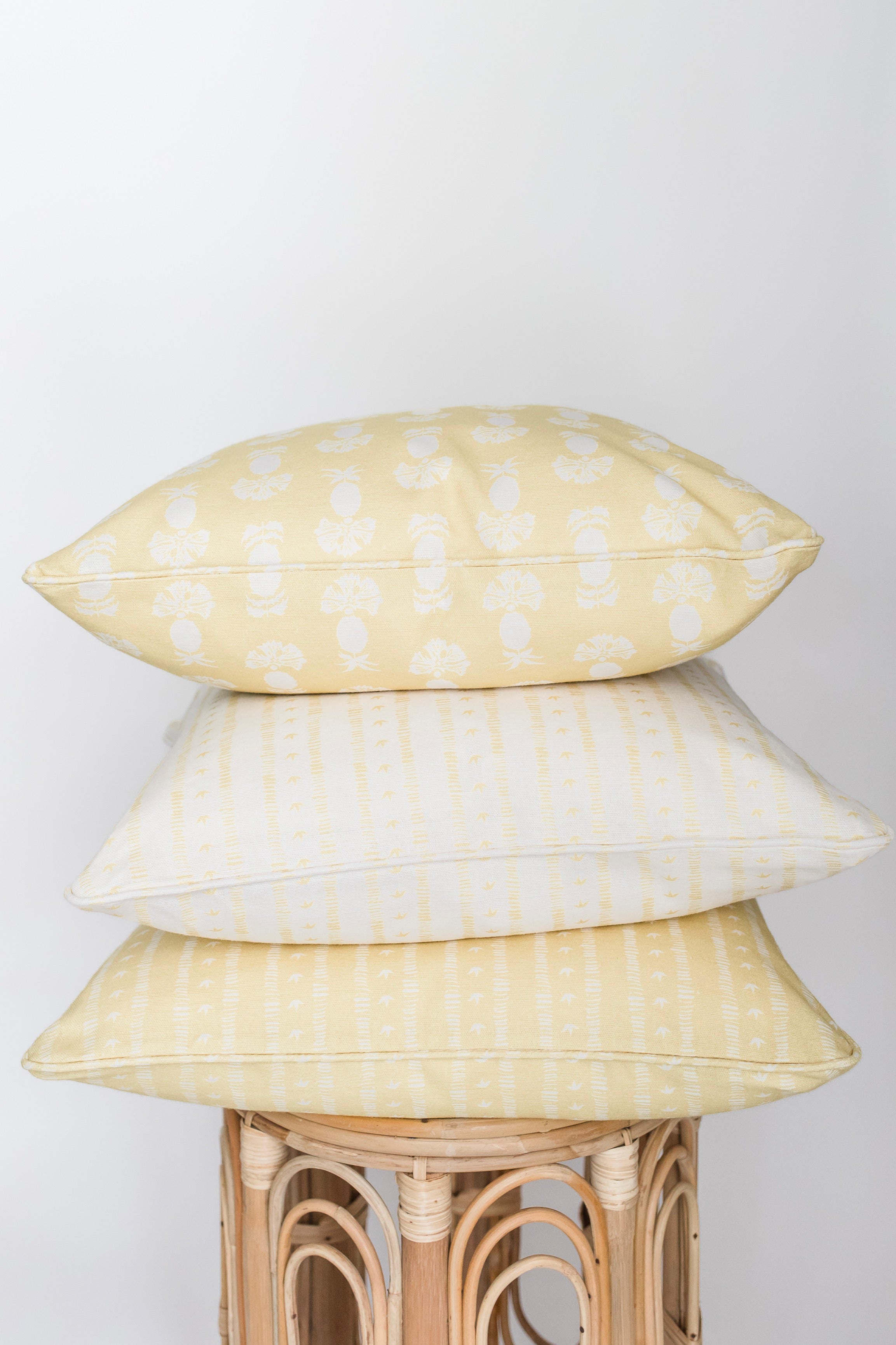 Meuse Cushion in Macaron by Kate Medlicott