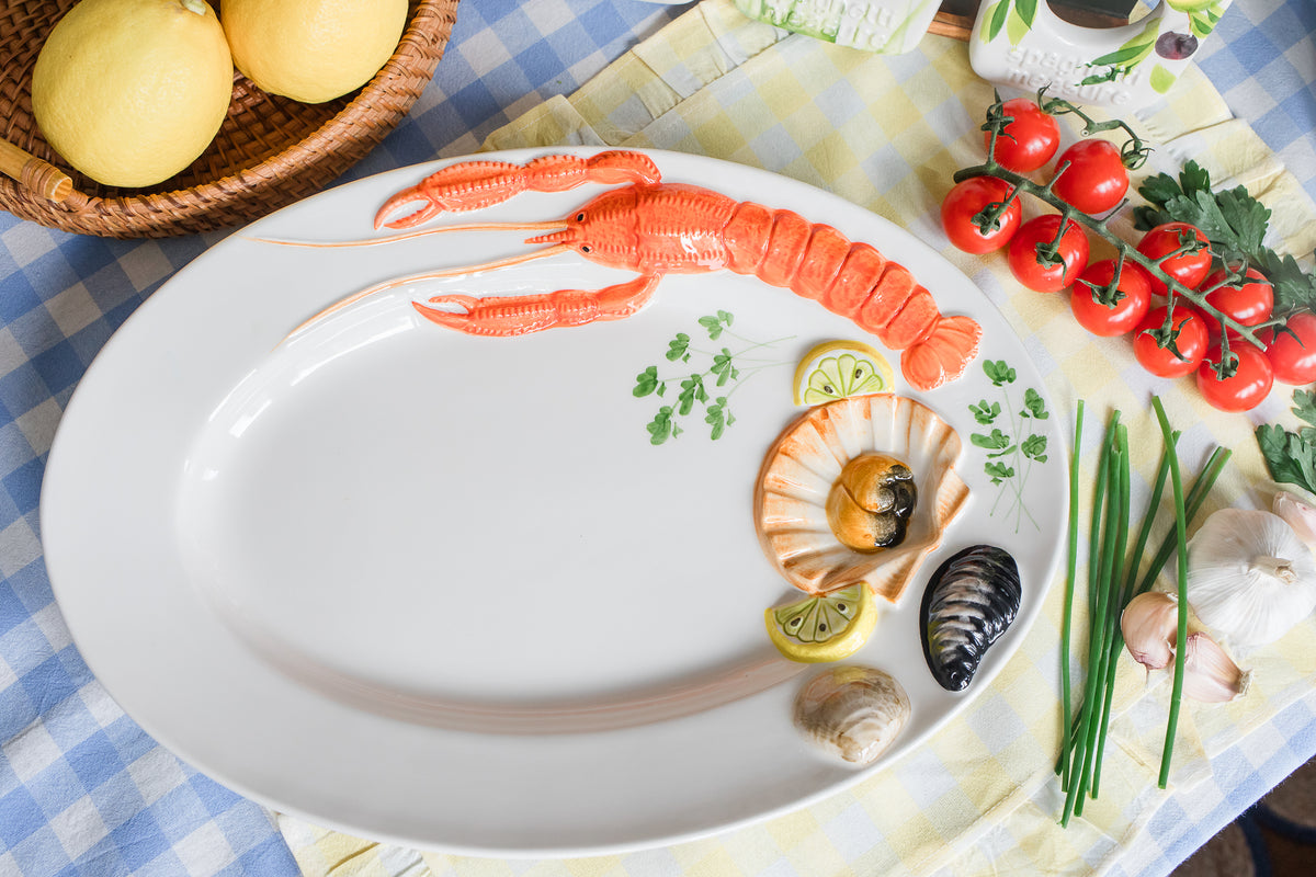 Lobster Platter | Handpainted in Italy