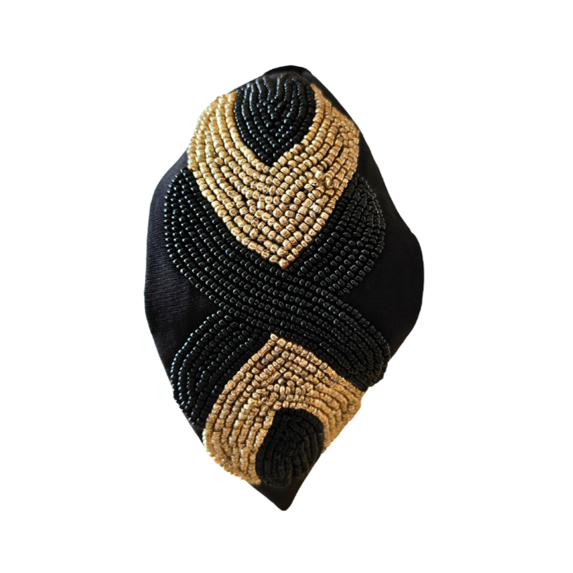 Black Gold Elegance Headband