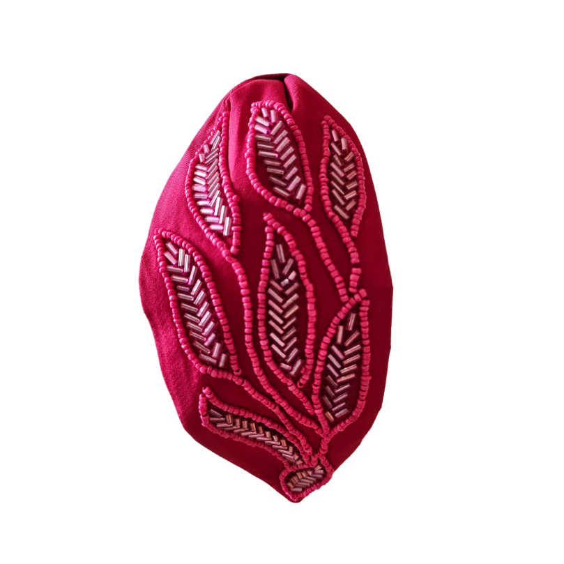 Fuschia Leaf Headband