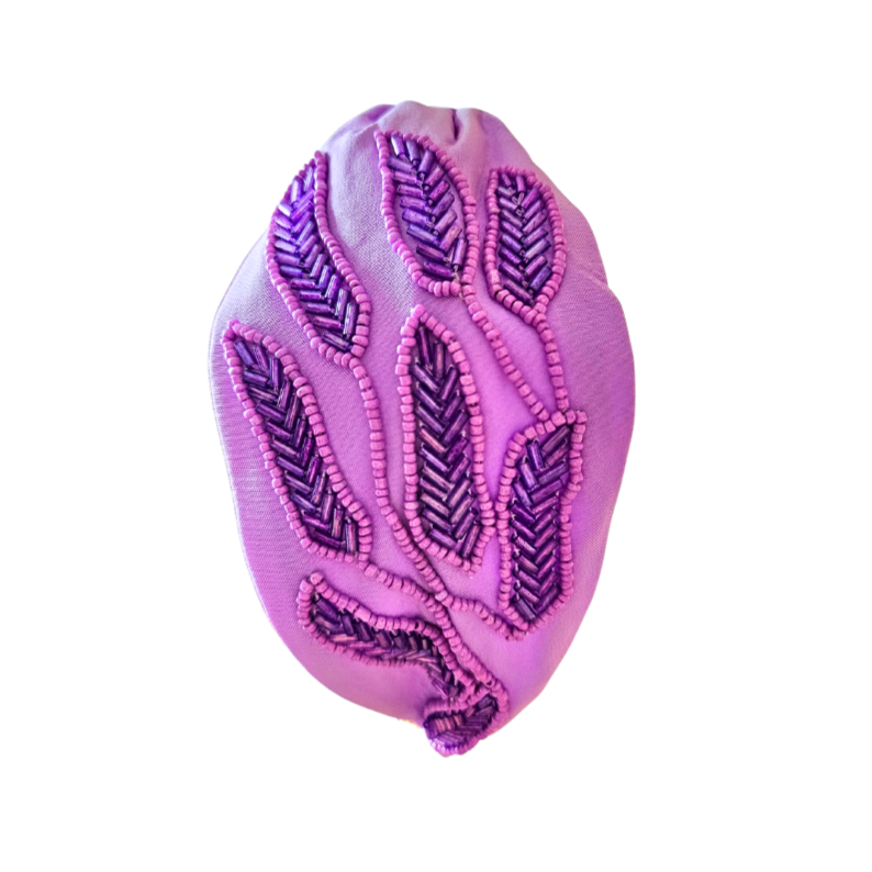 Purple Leaf Headband