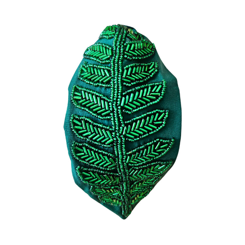 Dark Green Leaf Headband