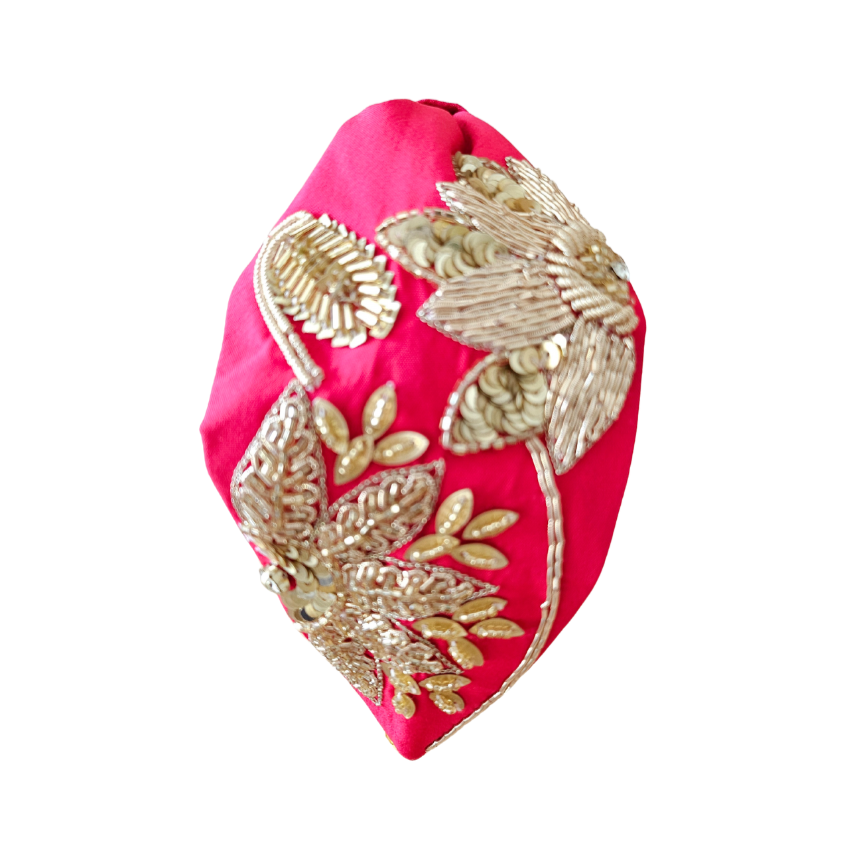 Fuschia Sequinned Headband