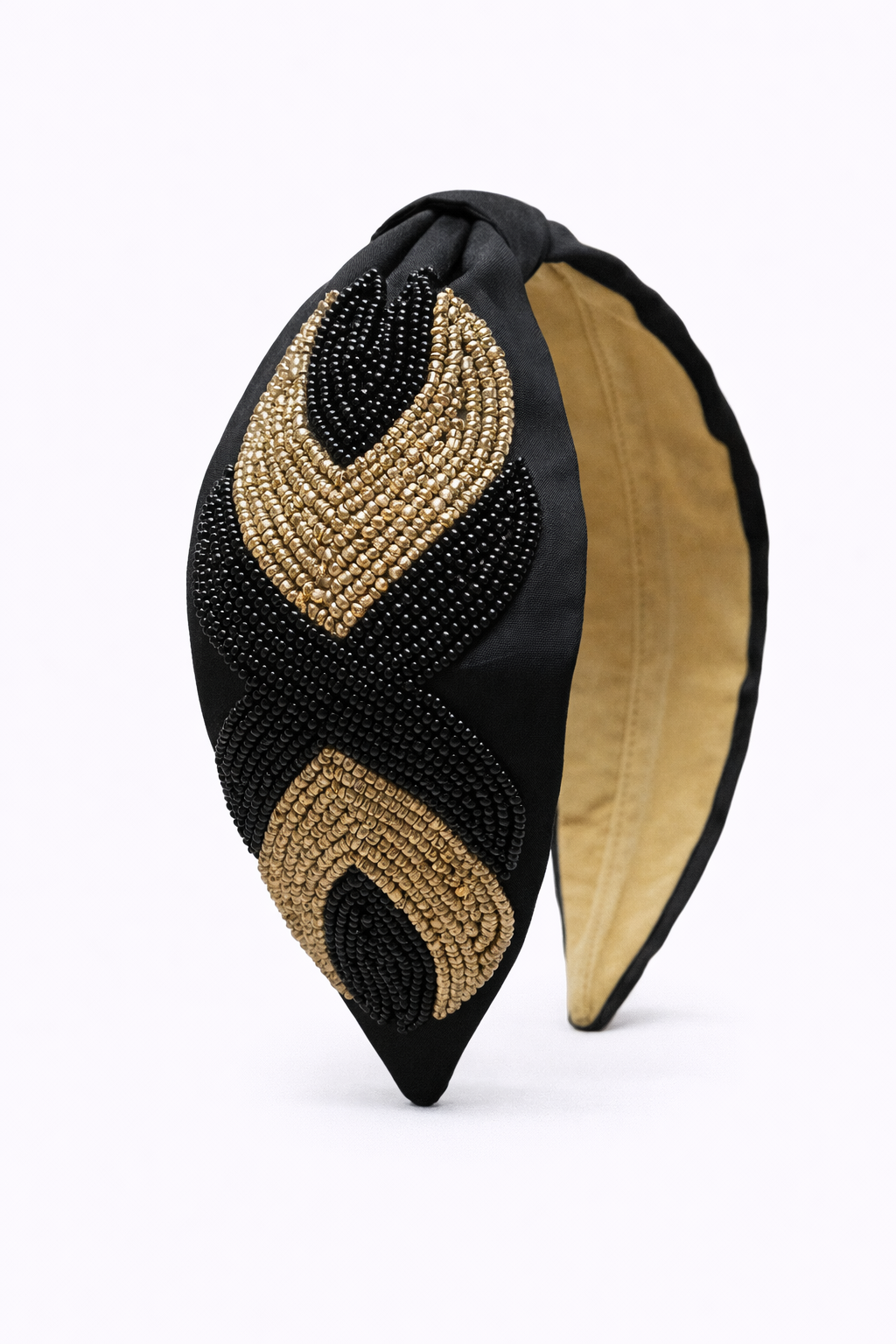 Black Gold Elegance Headband