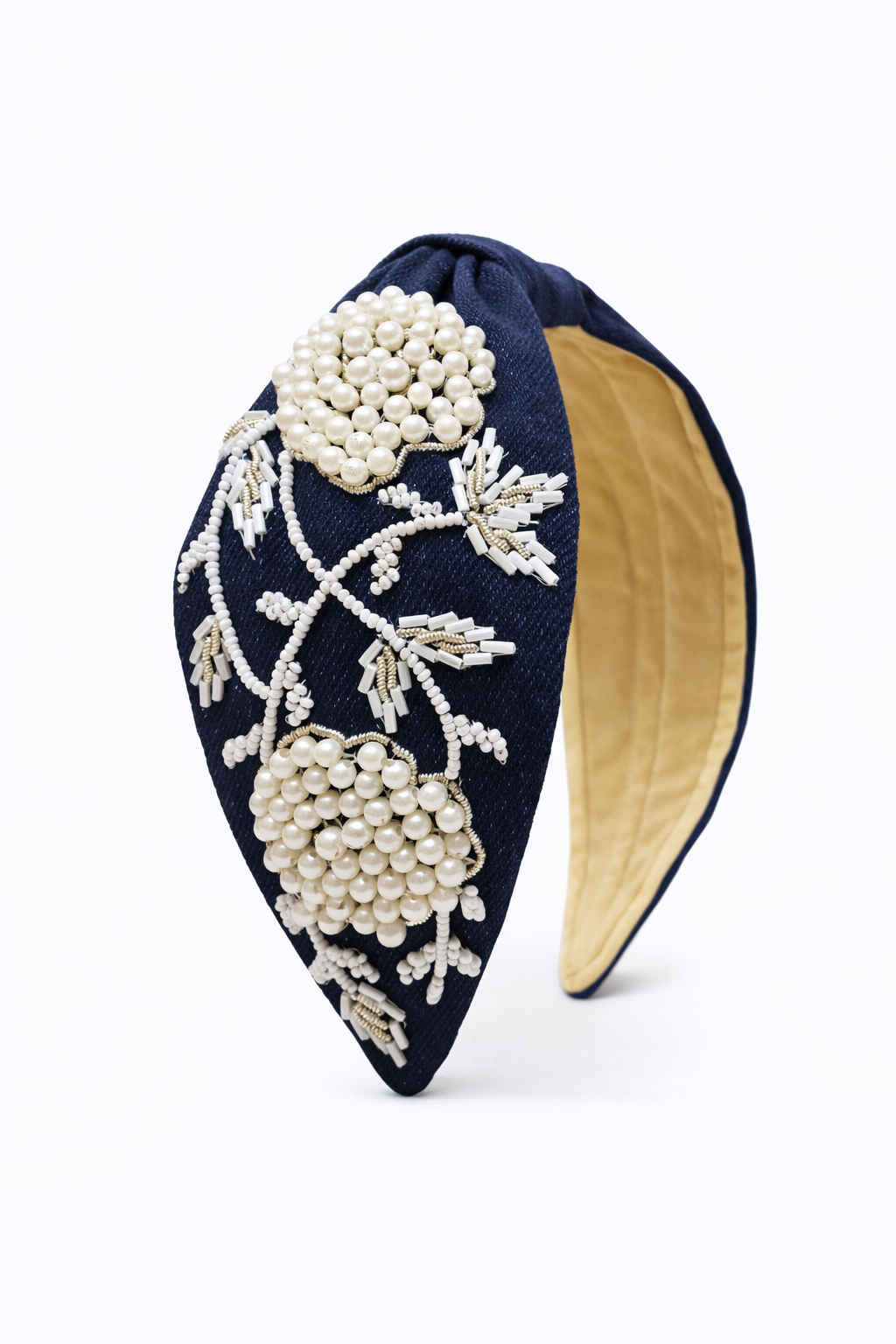 Denim Floral Headband