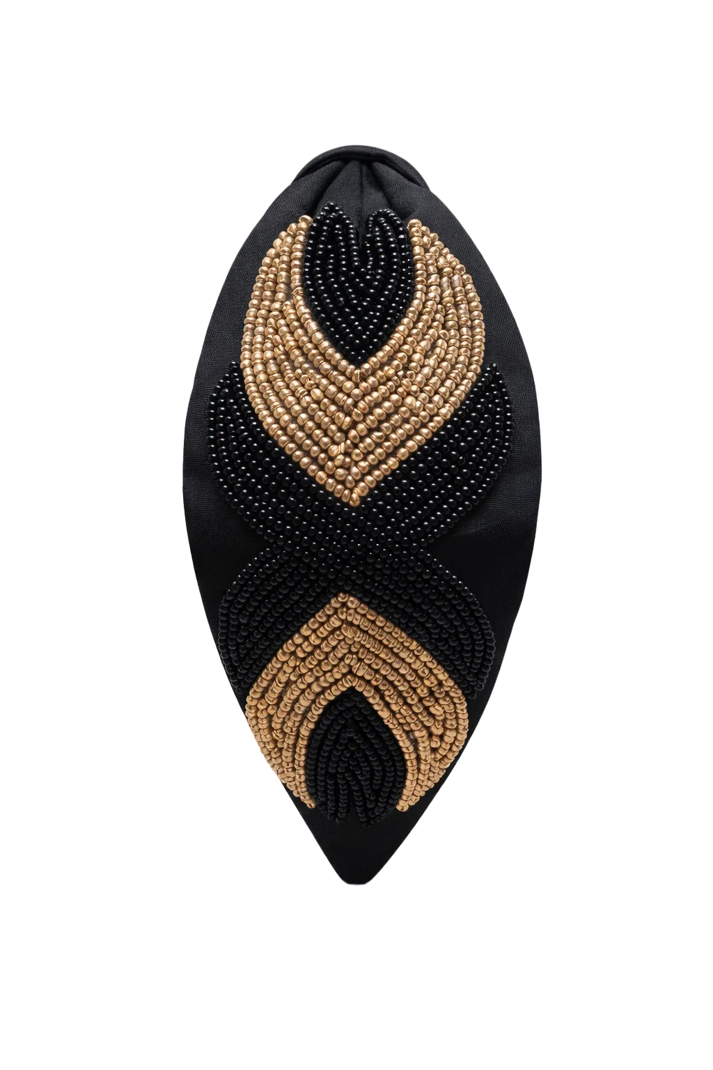 Elegance black headband Eyelet Elegance - black - Paparazzi headband – JewelryBlingThing main image 4