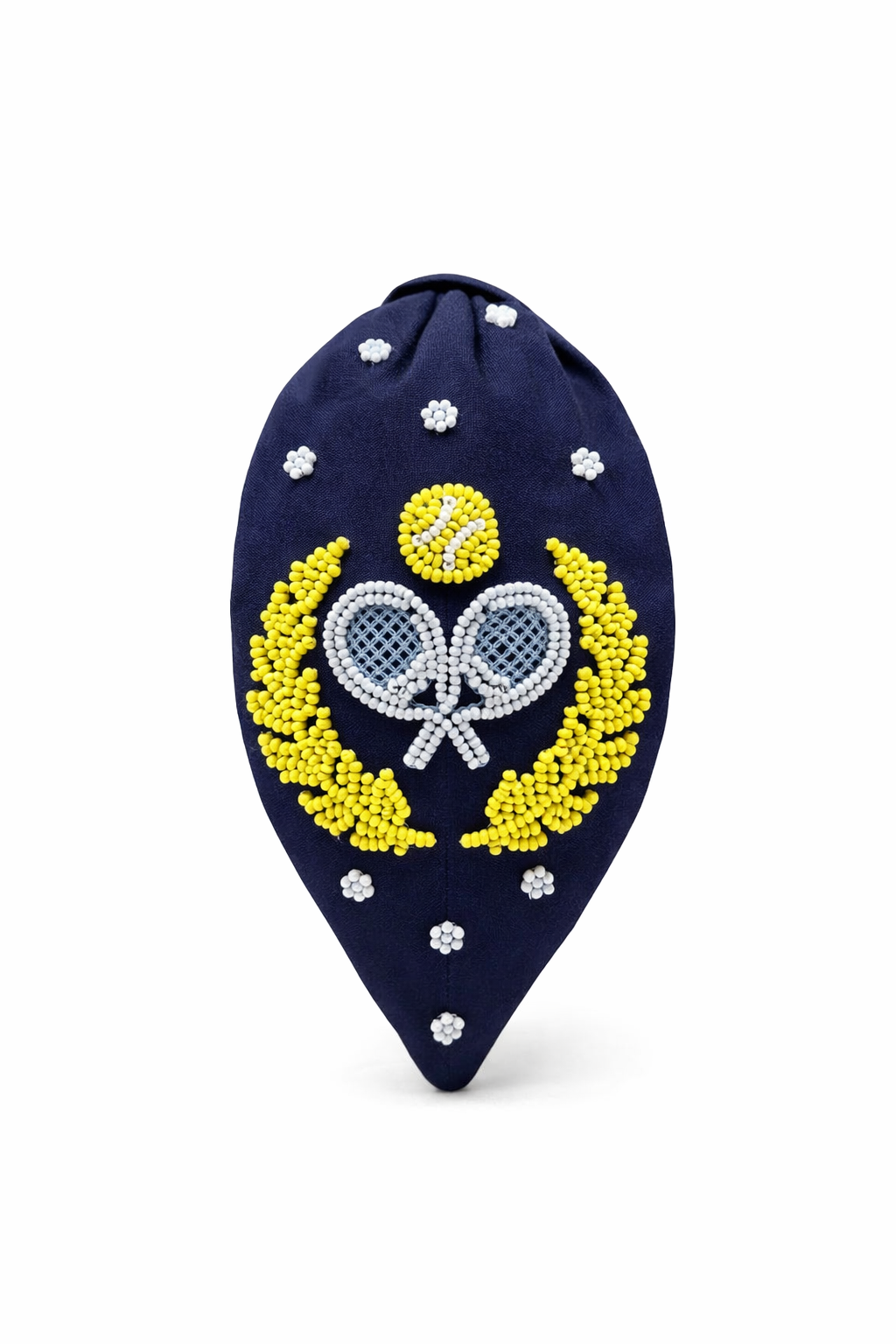 Padel club hand-embroidered headband with gift pouch