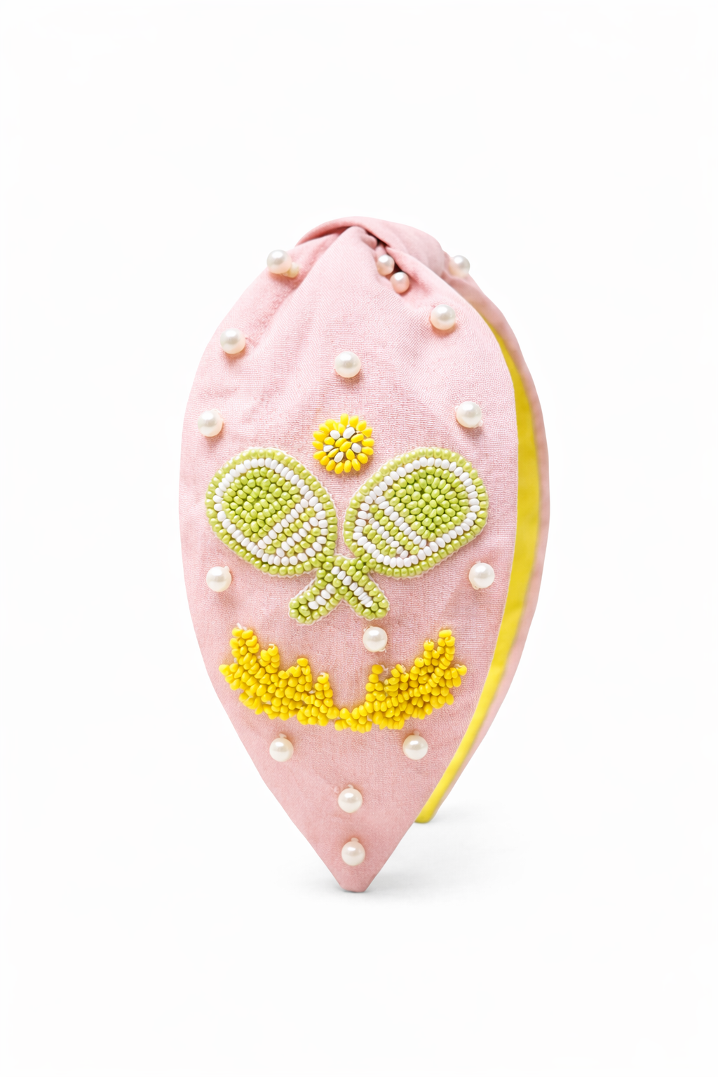 Pickleball club hand-embroidered headband with gift pouch