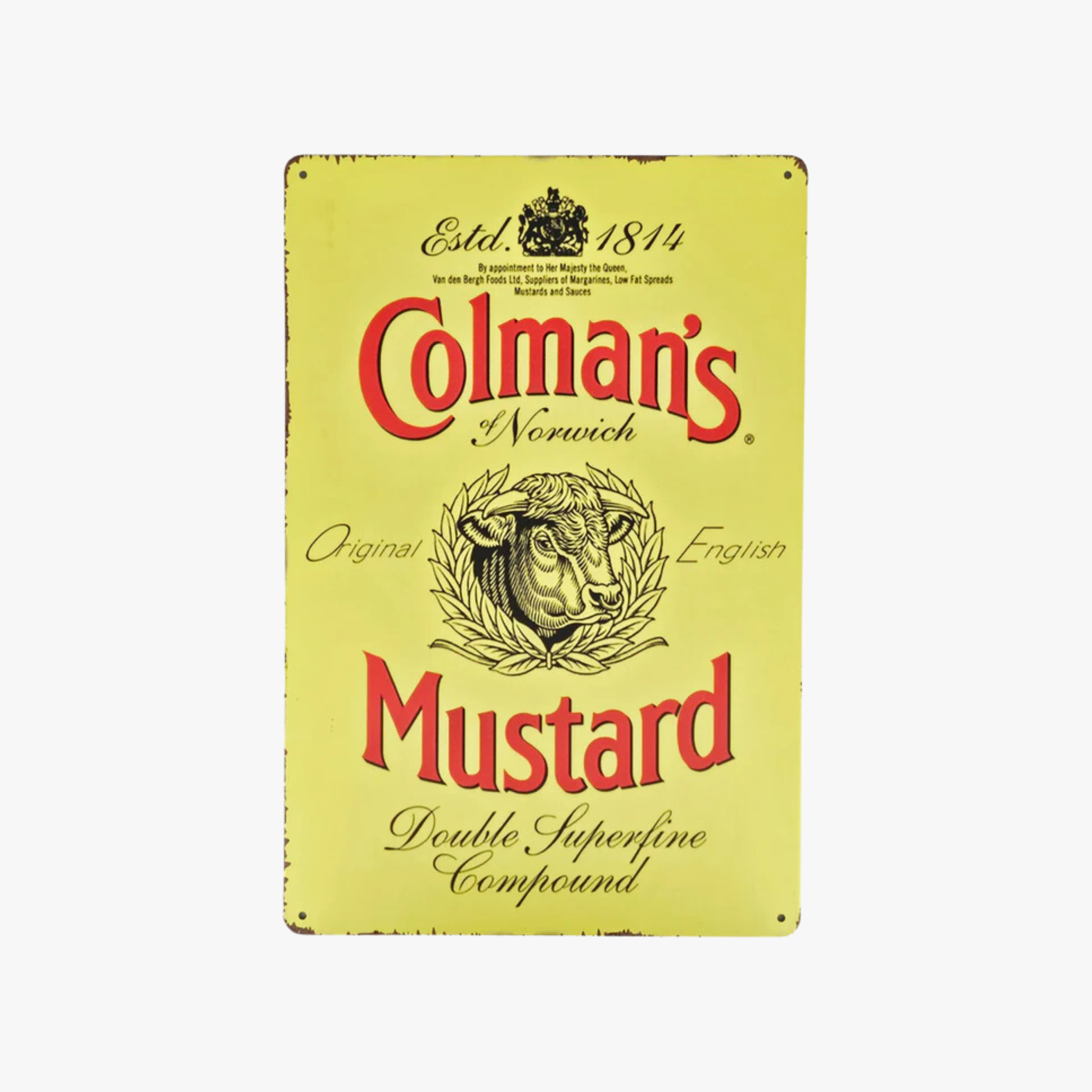 English Mustard Sign