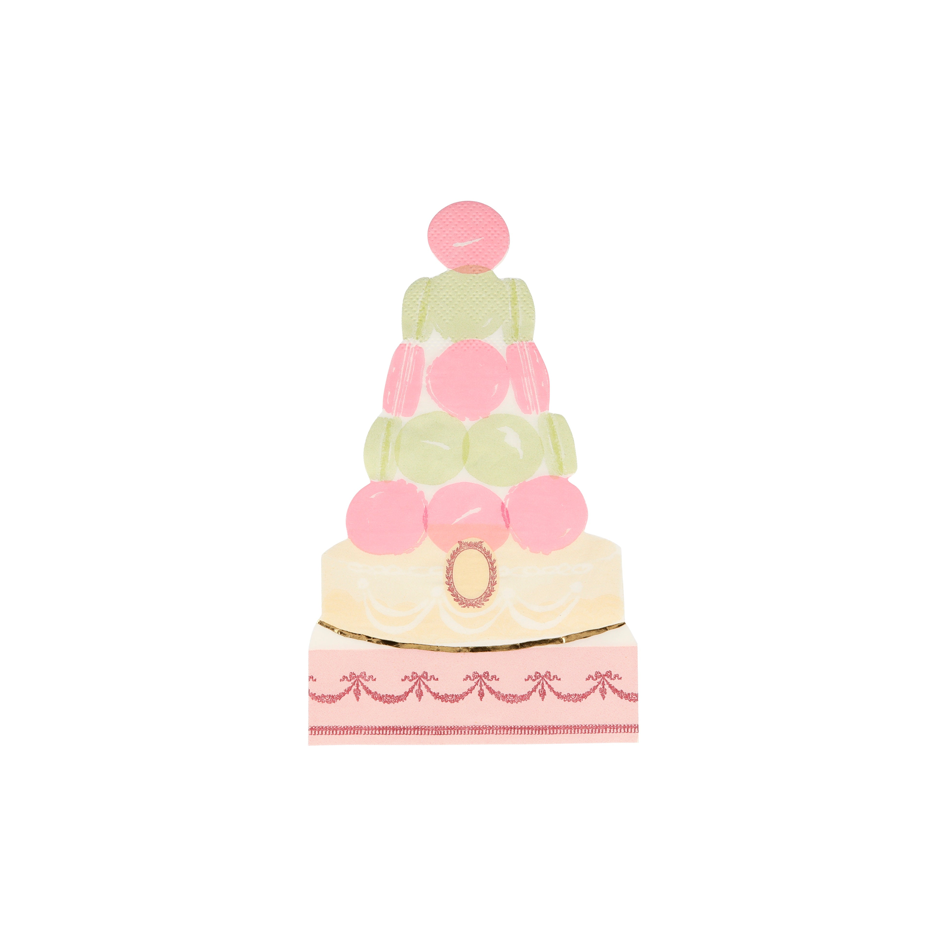 Meri Meri x Ladurée Paris Macaron Pyramid Napkins (Pack of 16)