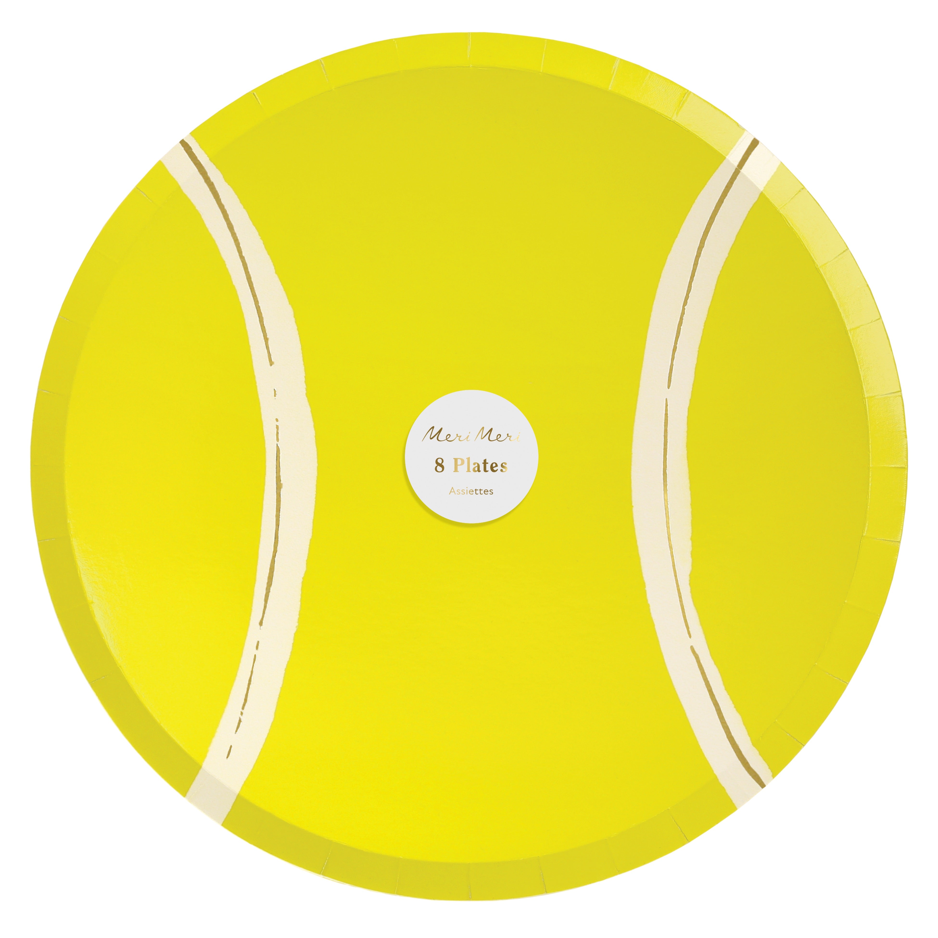Tennis Party Plates (Set of 8)