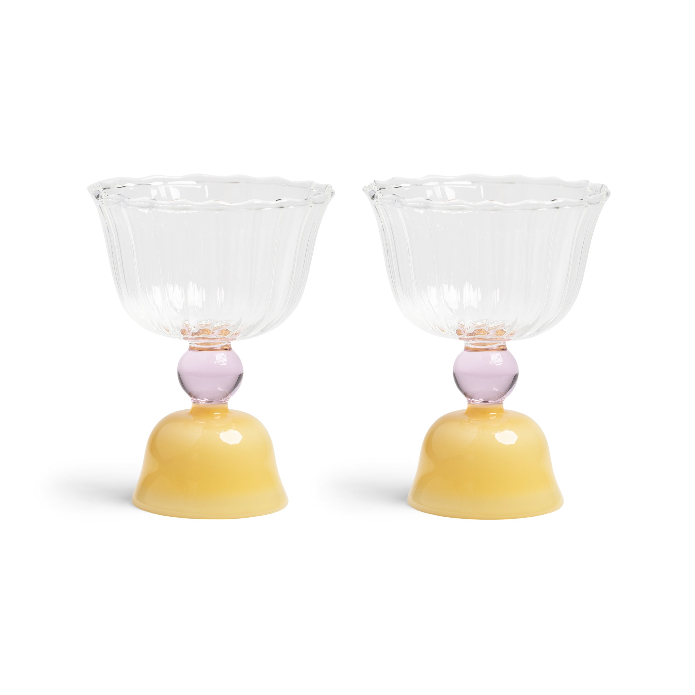 Glass Tulip Pink (Set of 2) by &Klevering