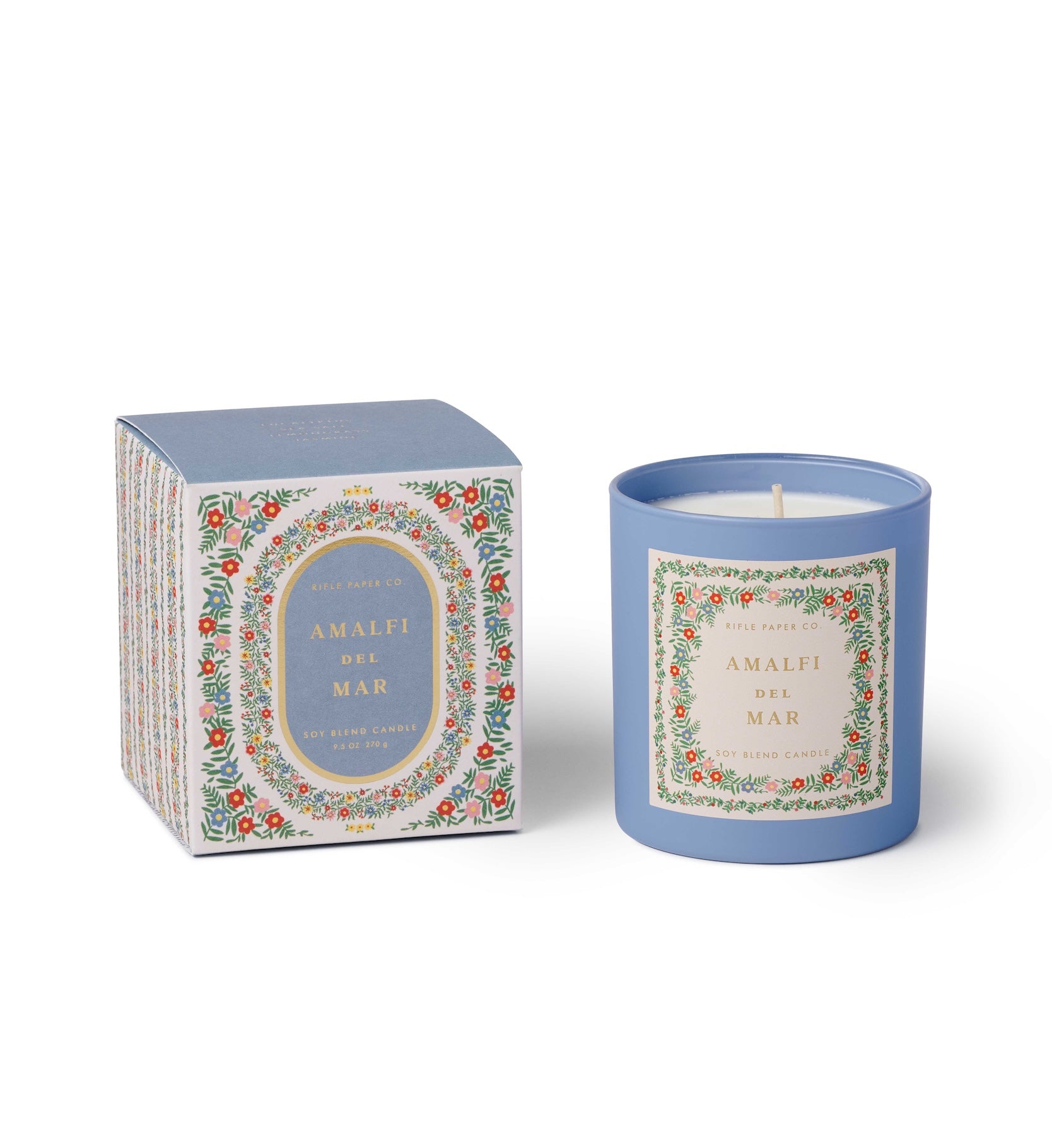 Amalfi del Mar 9.5 Oz Glass Candle by Rifle Paper Co.