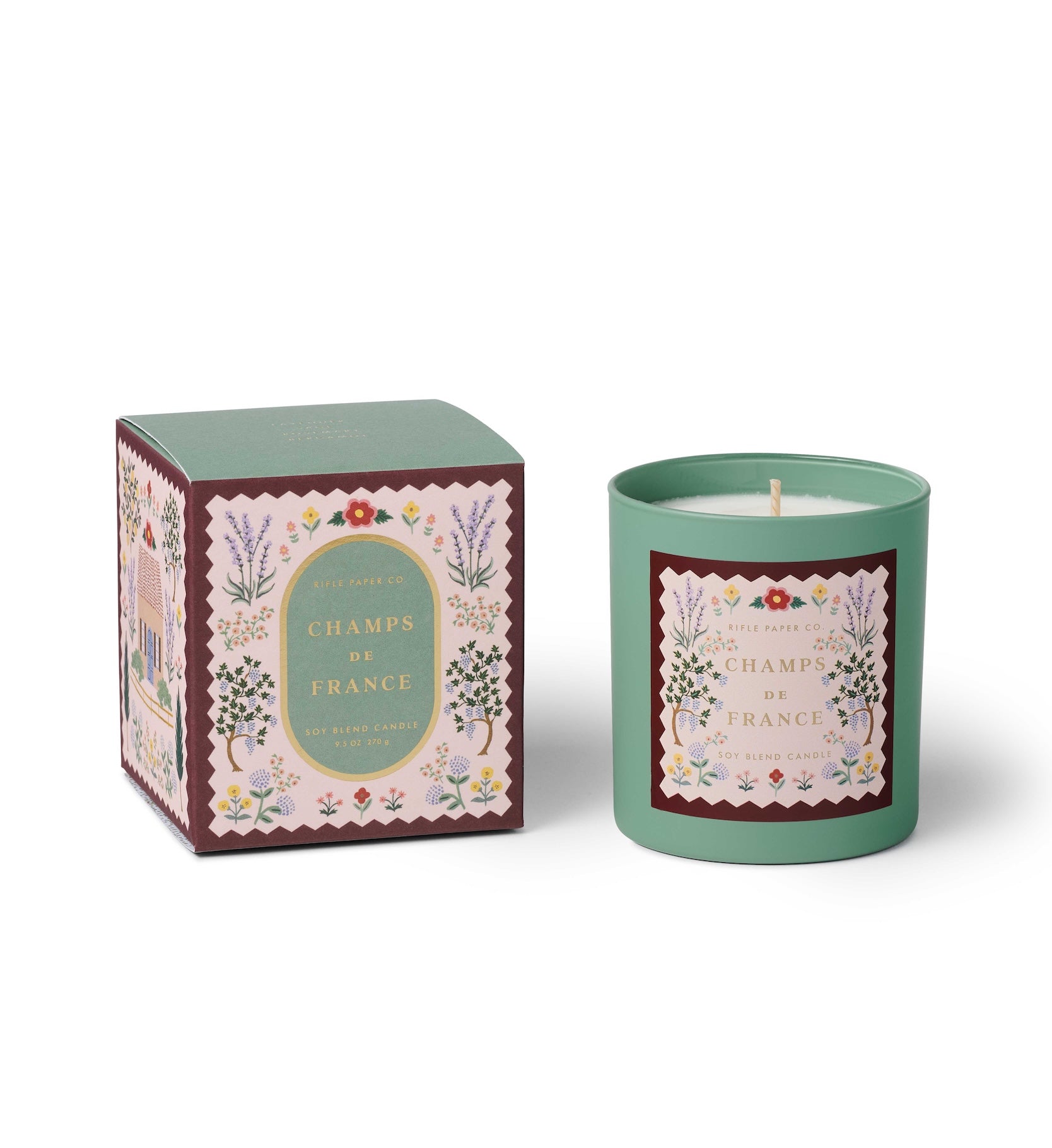 Champs de France 9.5 Oz Glass Candle by Rifle Paper Co.