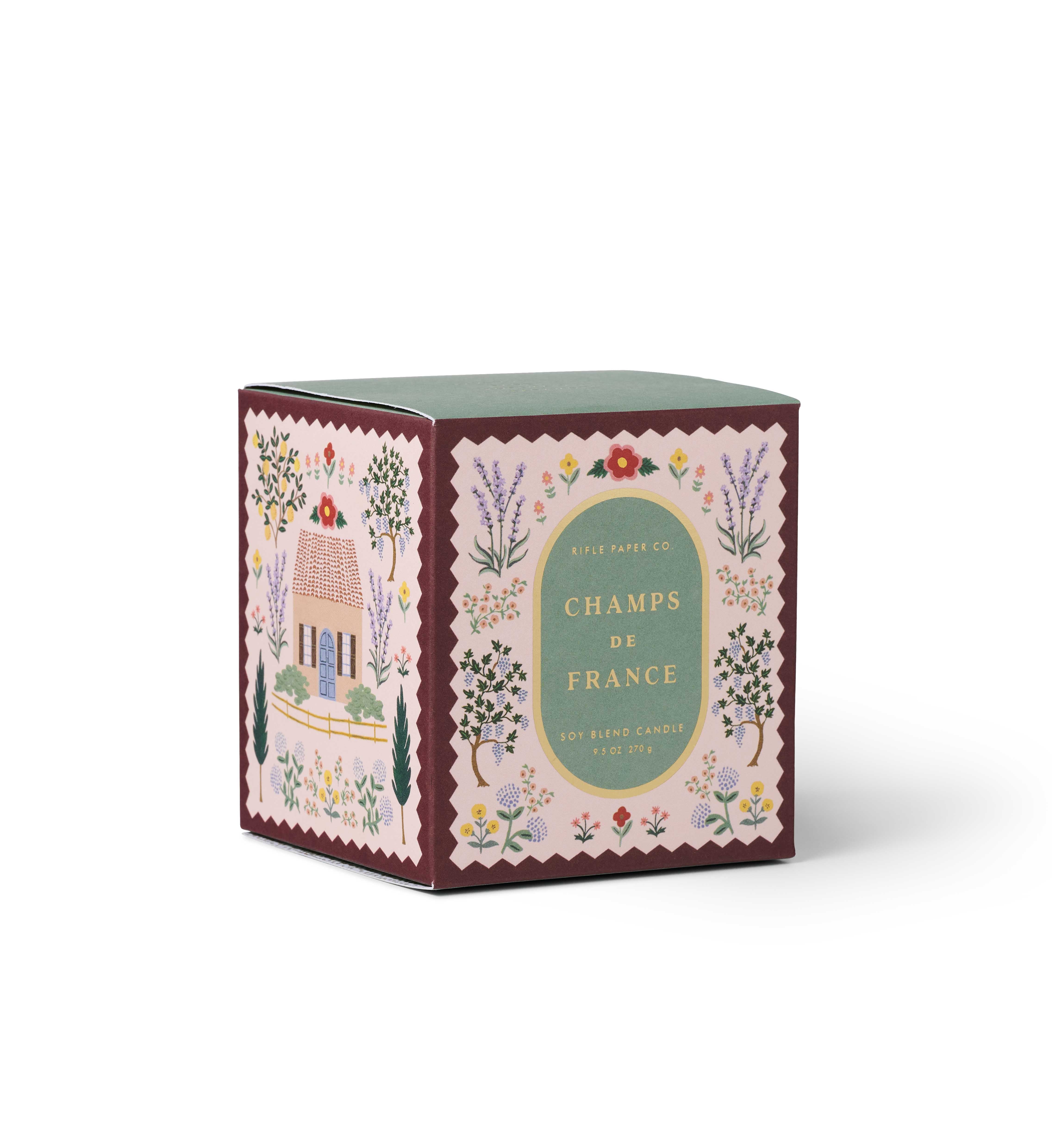 Champs de France 9.5 Oz Glass Candle by Rifle Paper Co.
