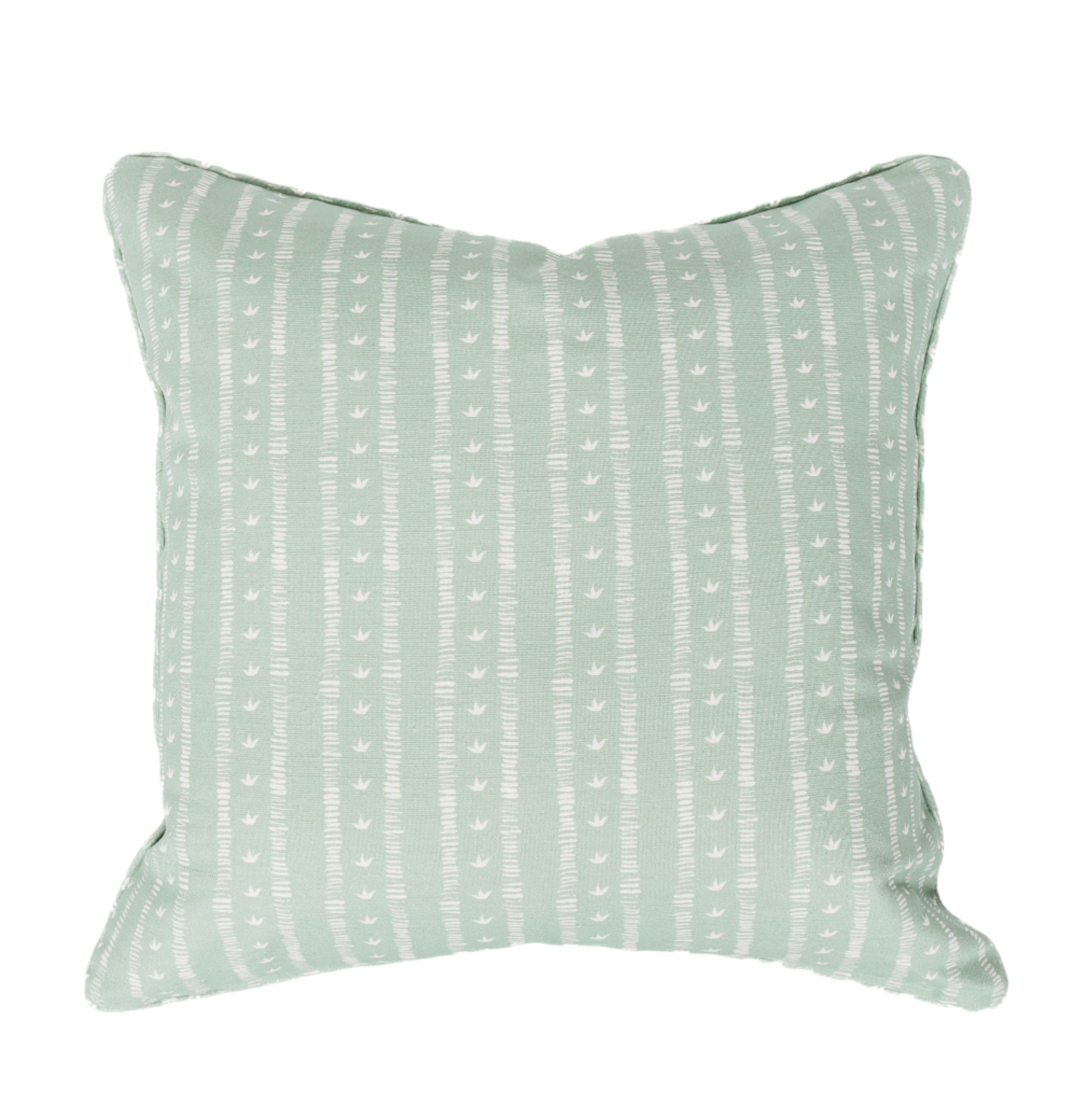 Meuse Cushion in Solid Duck Egg by Kate Medlicott