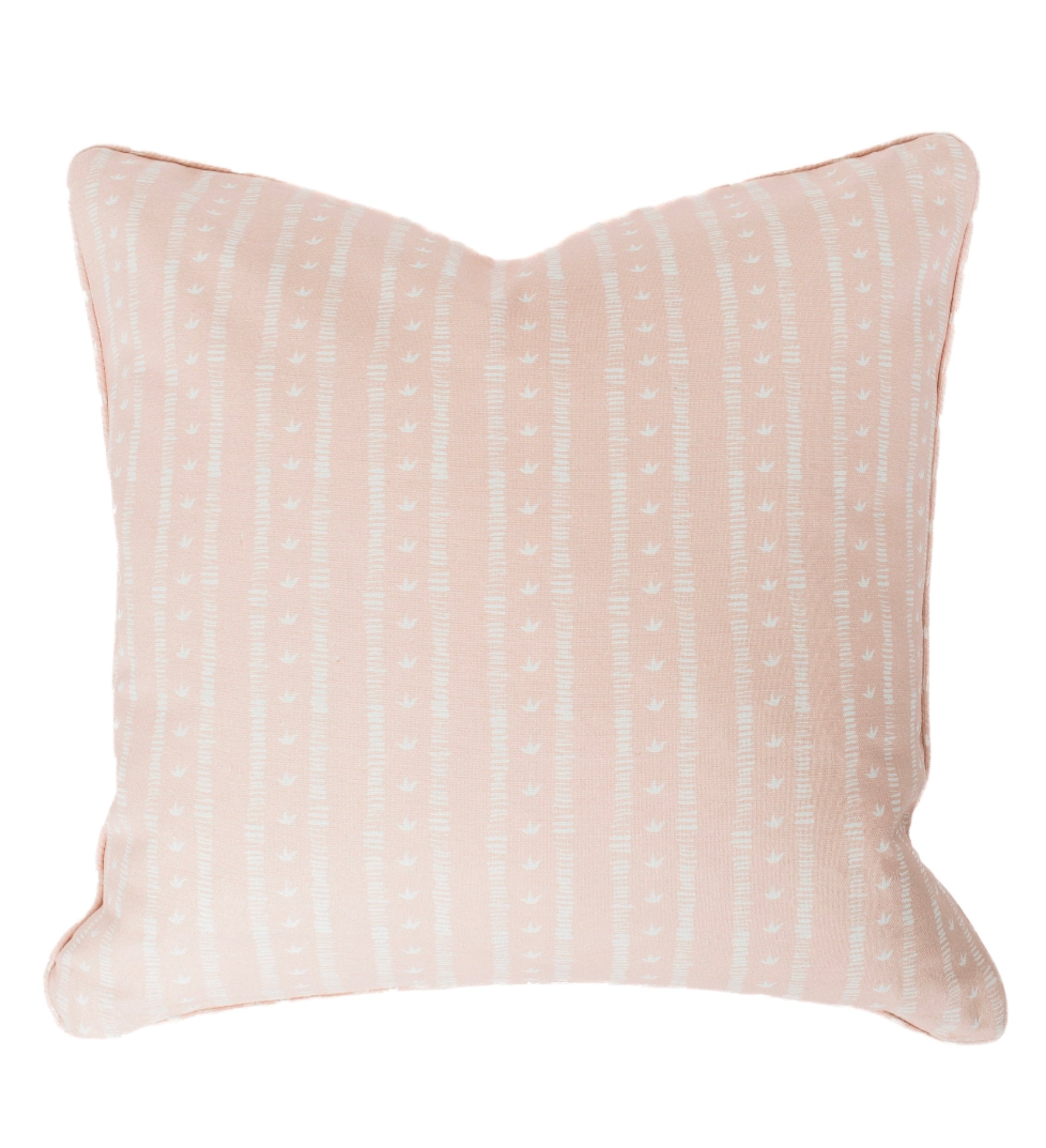 Meuse Cushion in Solid Rose by Kate Medlicott