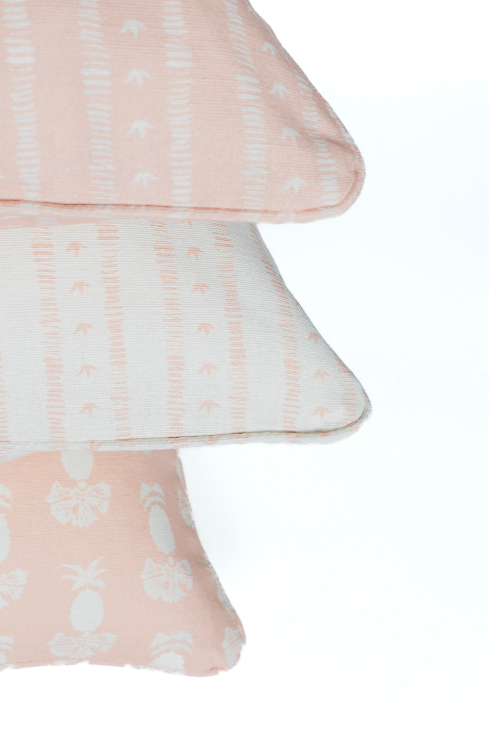 Meuse Cushion in Solid Rose by Kate Medlicott