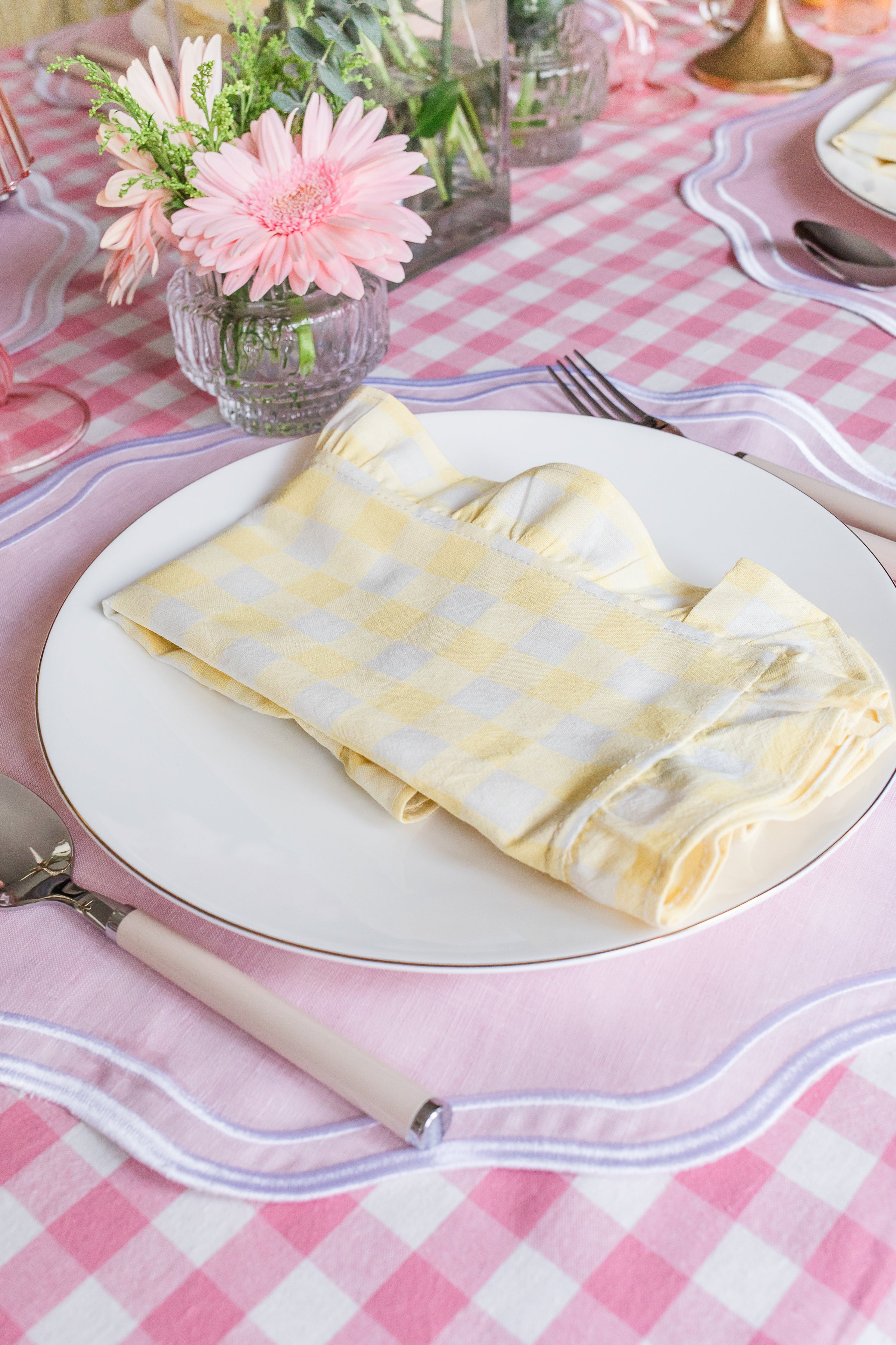 Pink Linen Placemat / Napkin (Set of 4)