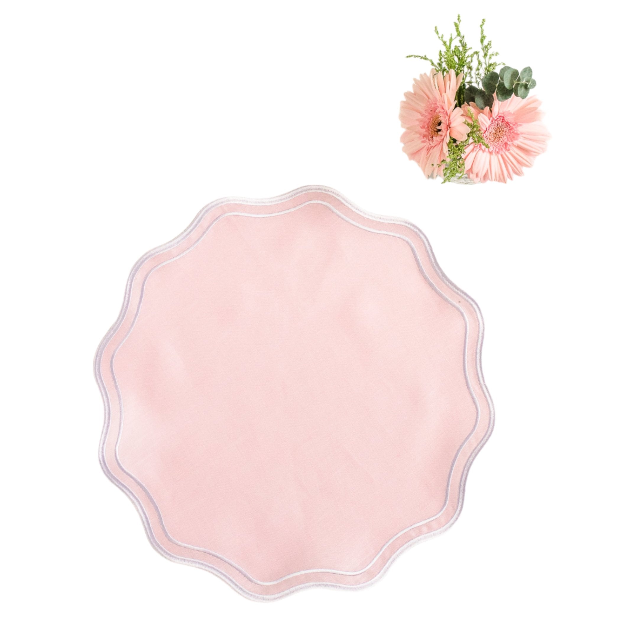 Pink Linen Placemat / Napkin (Set of 4)