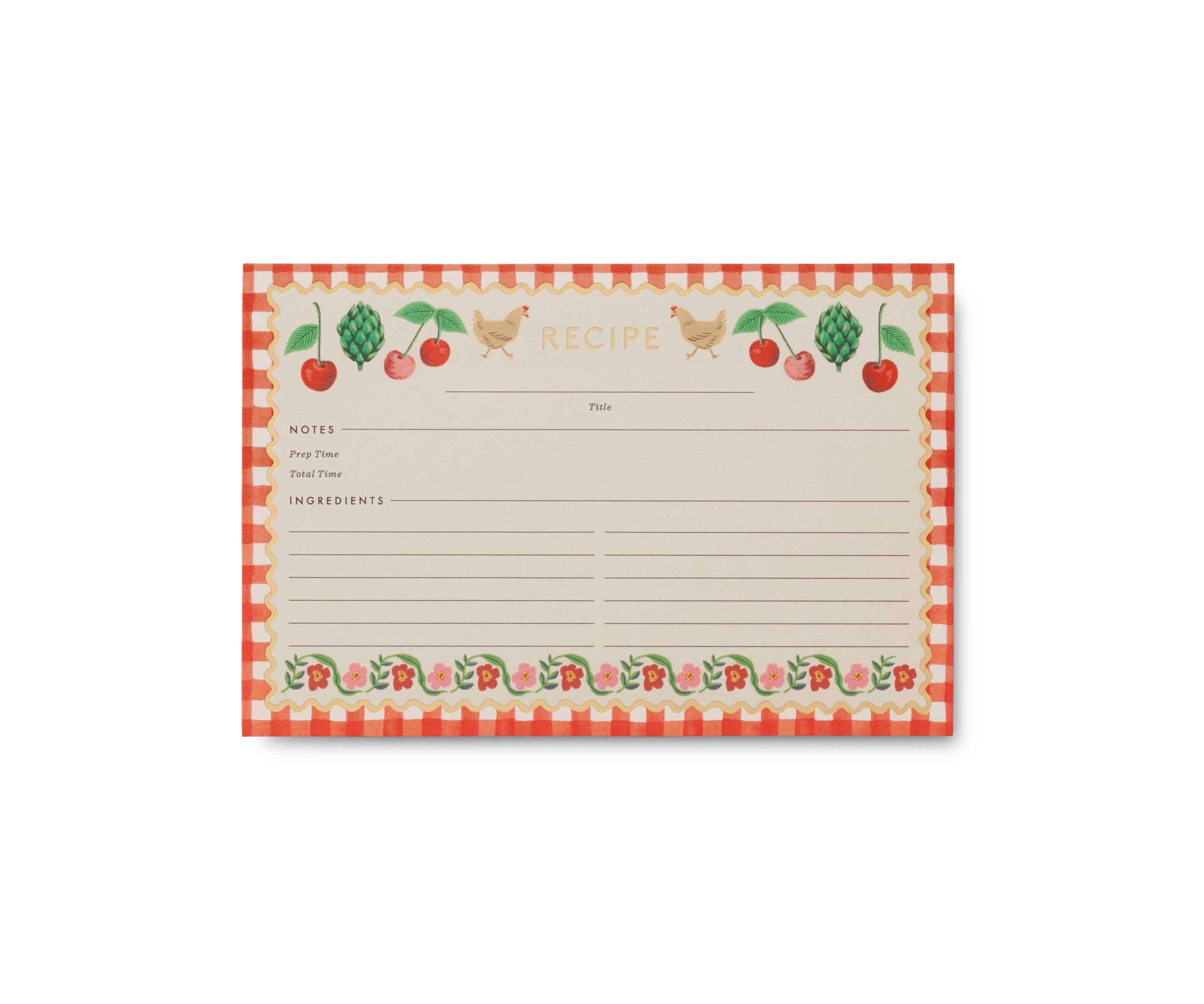 Cherry Farm Recipe Cards (Pack of 12) by Rifle Paper Co.