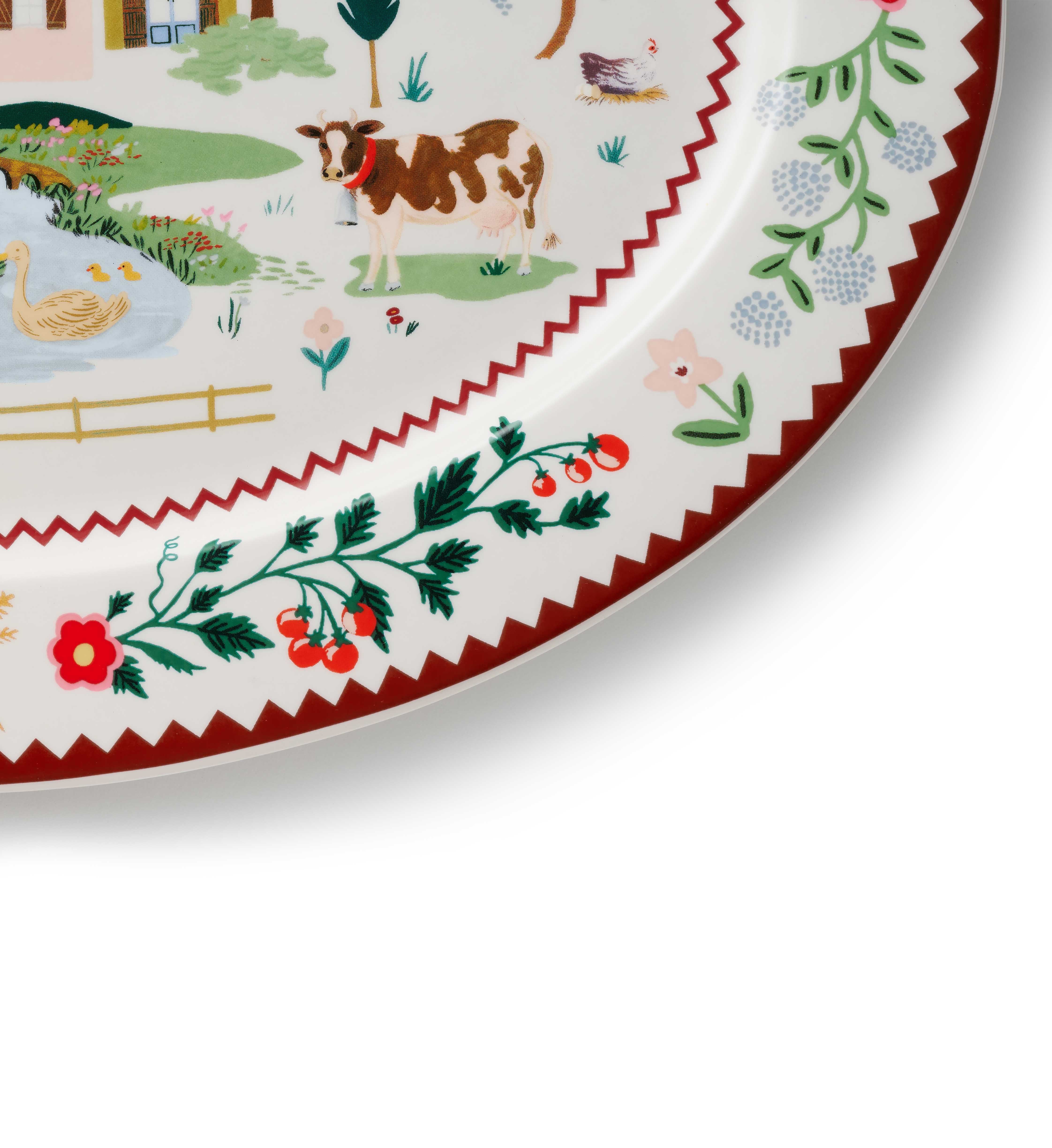 Home Sweet Home Large Porcelain Serving Platter by Rifle Paper Co.