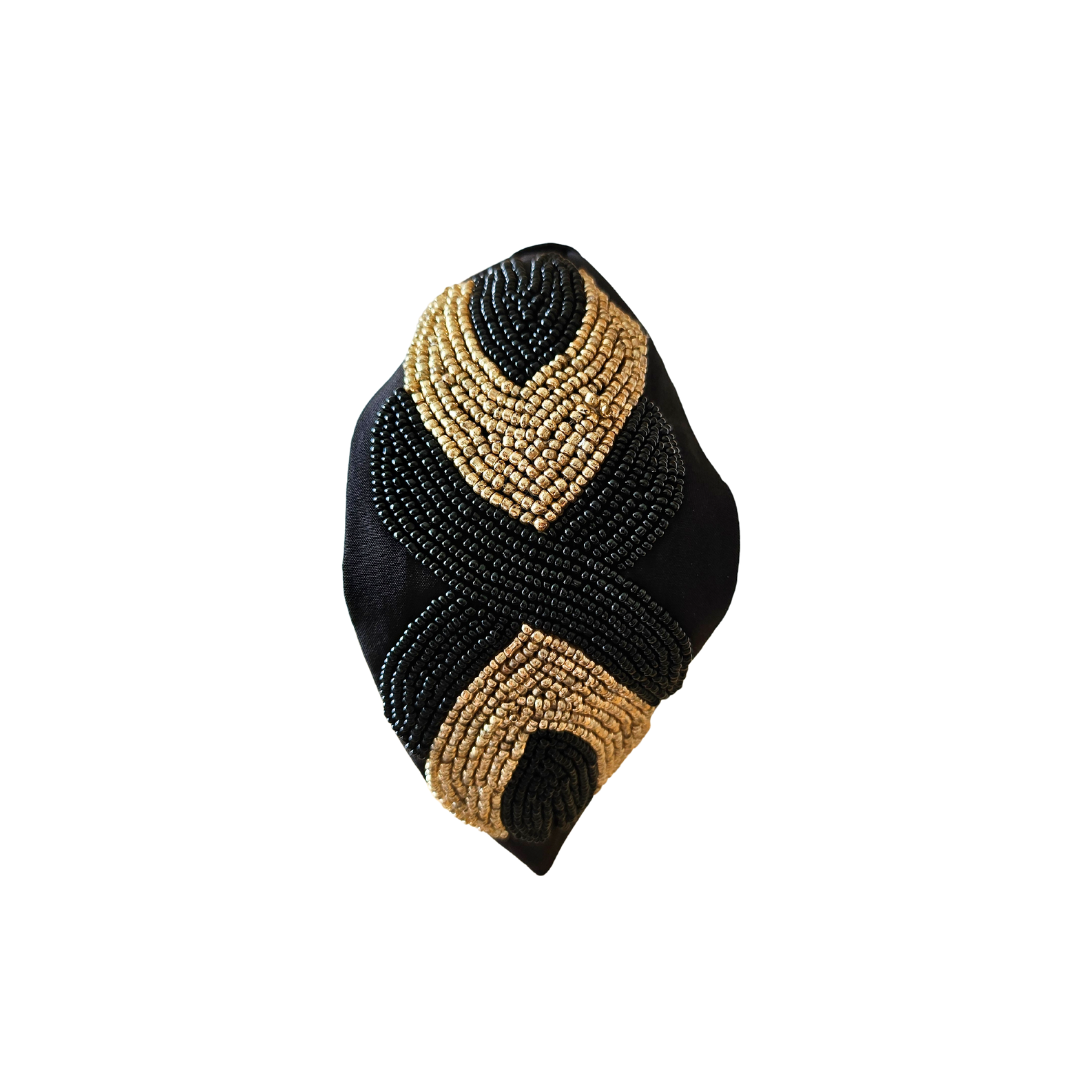 Black Gold Elegance Headband