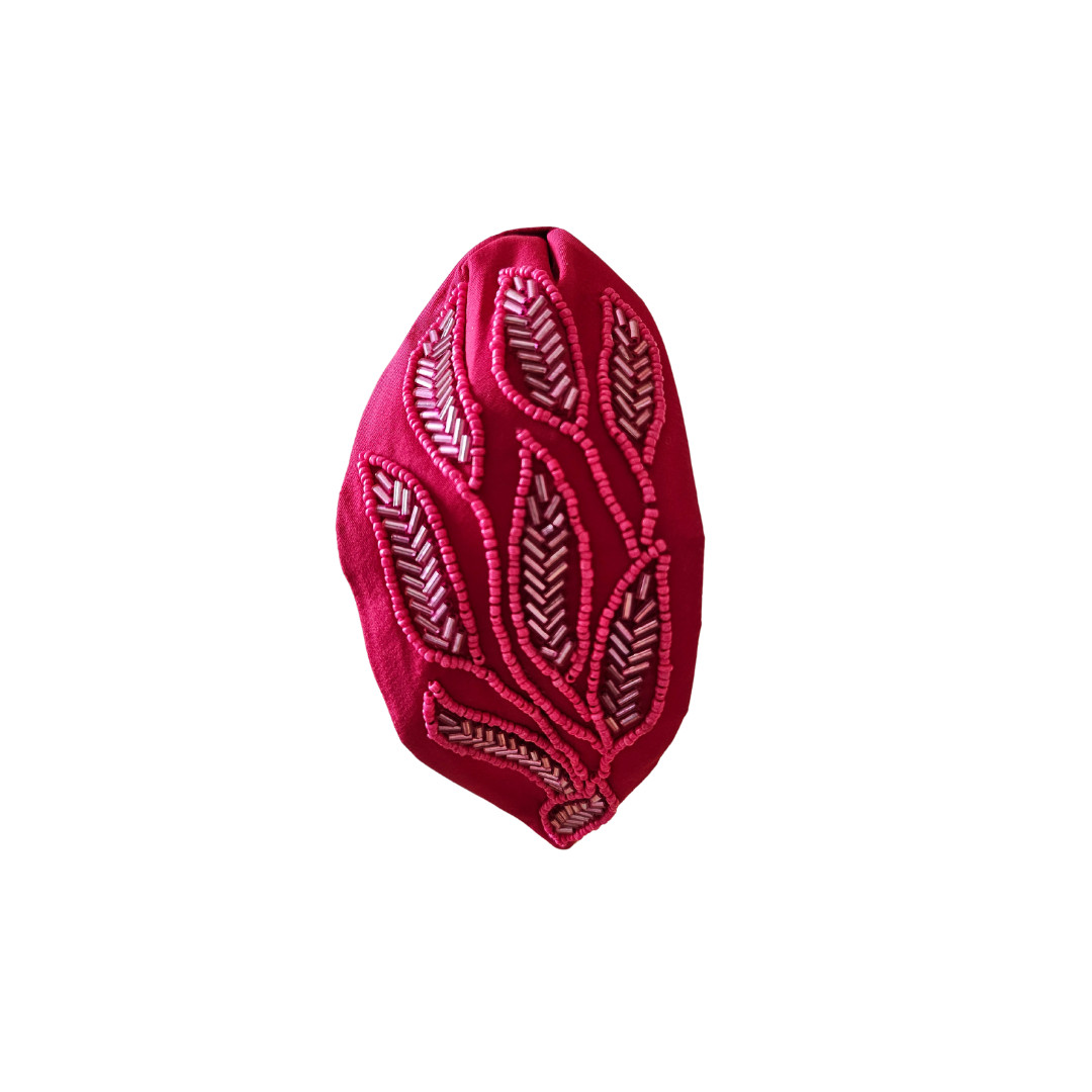 Fuschia Leaf Headband