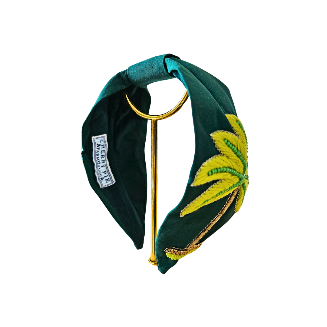 Green Palm Tree Headband