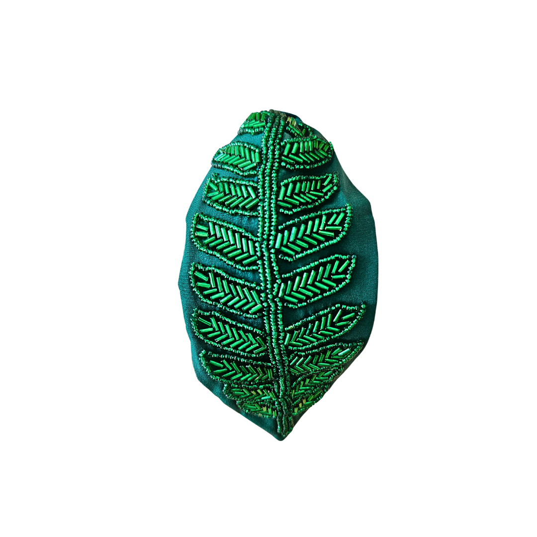 Dark Green Leaf Headband