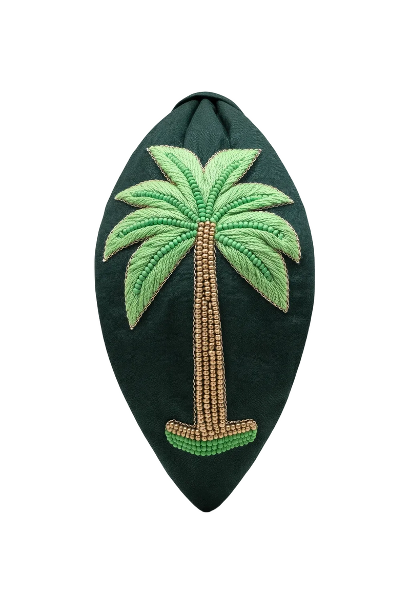 Green Palm Tree Headband