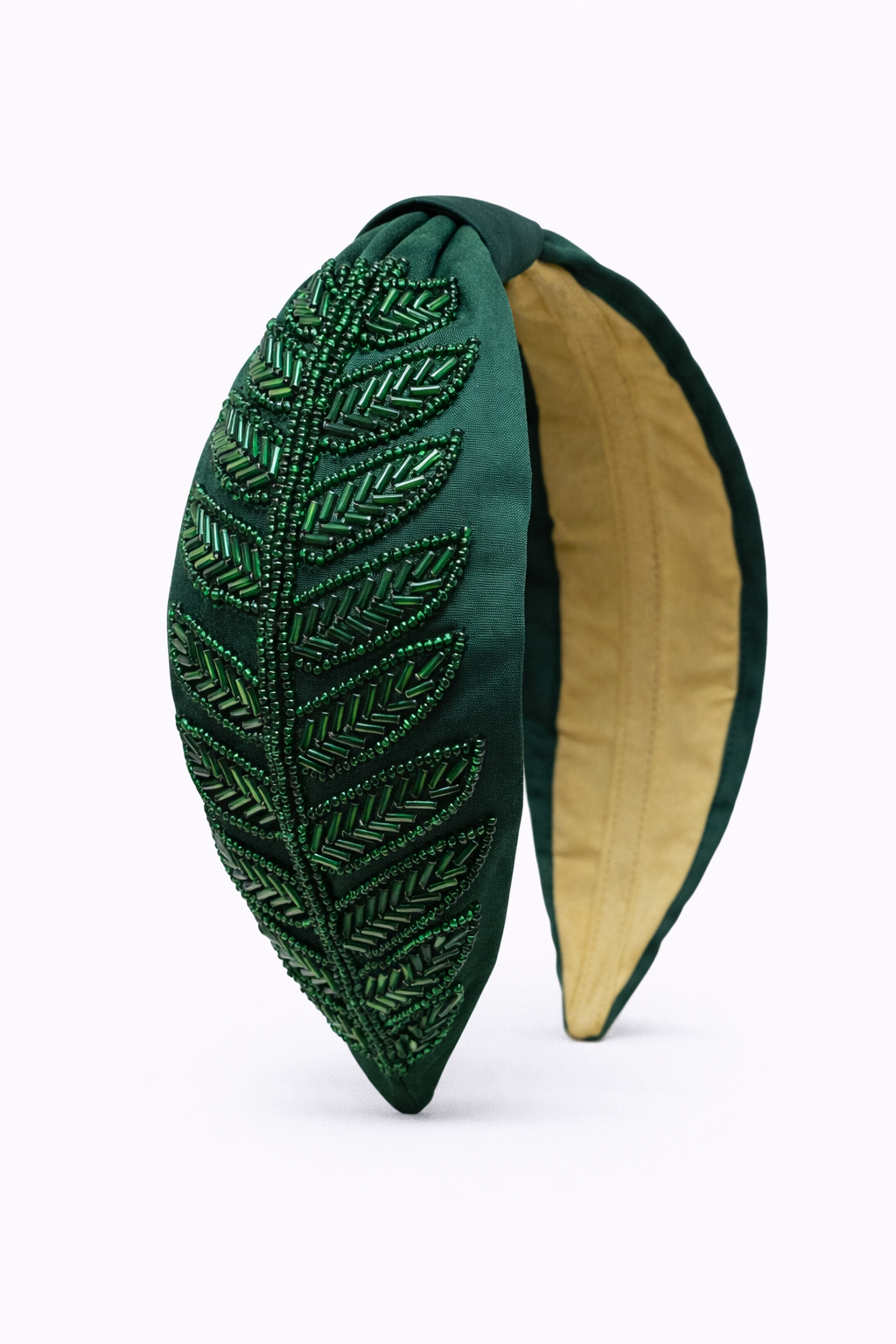 Dark Green Leaf Headband
