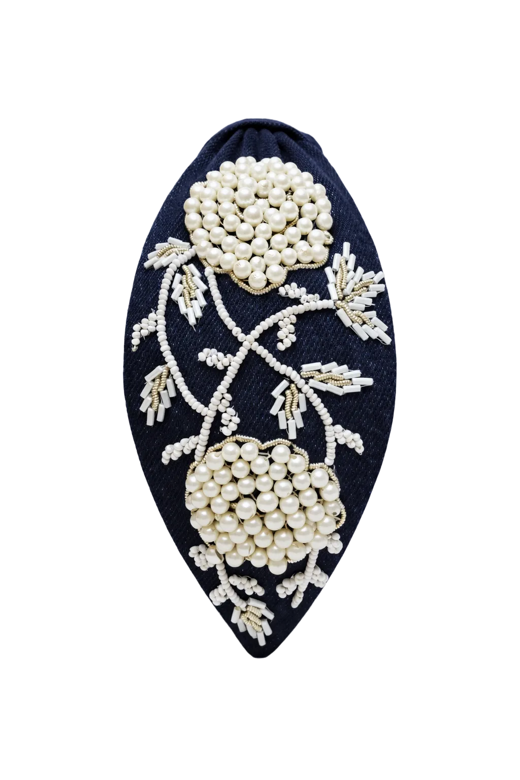 Denim Floral Headband