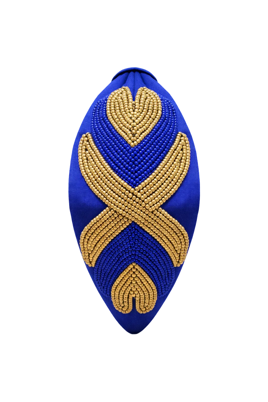Blue Gold Elegance Headband
